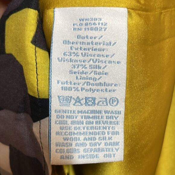 BODEN Women's Geometric Dot Wrap Viscose Silk Dress Size US 4R - Picture 13 of 15